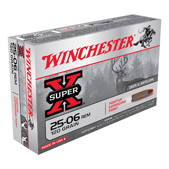 WIN SUPER-X 25-06 120GR POSITIVE EXPANDING 20/10 - Ammunition